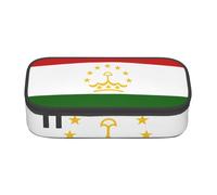 lootpe Flag Of Tajikistan Print Large Capacity Pencil Pouch, Office Stationery Organizer, Portable Pen Bag For Office