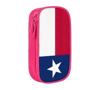 Lootpe Flag Of Texas Print Pencil Case,Storage Bag, Large Capacity Pencil Box, Portable Office Pen Bag With Zipper