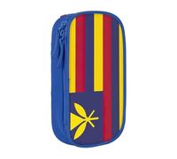 Lootpe Flag Of The Kingdom Of Hawaii Print Pencil Case,Storage Bag, Large Capacity Pencil Box, Portable Office Pen Bag With Zipper