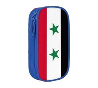 Lootpe Flag Of The Syrian Arab Republic Print Pencil Case,Storage Bag, Large Capacity Pencil Box, Portable Office Pen Bag With Zipper