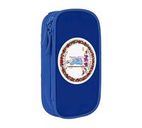 Lootpe Flag Of Virginia Print Pencil Case,Storage Bag, Large Capacity Pencil Box, Portable Office Pen Bag With Zipper