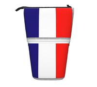 lootpe French Flag Print Telescopic Pencil Pouch Bag, Pop Up Pencil Case, Stand Up Pen Holder Cute Pen Bag, Pencil Bag