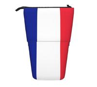 lootpe French Flag Print Telescopic Pencil Pouch Bag, Pop Up Pencil Case, Stand Up Pen Holder Cute Pen Bag, Pencil Bag