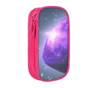 Lootpe Galaxy Starry Space Purple Starry Print Pencil Case,Storage Bag, Large Capacity Pencil Box, Portable Office Pen Bag With Zipper