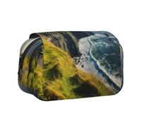 lootpe Ireland Outdoors County Clare The Cliffs Print Large Capacity Pencil Case,Marker Pouch, Stationery Organizer Pouch,Portable Office Pen Bag