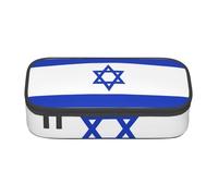 lootpe Israeli Flag Print Large Capacity Pencil Pouch, Office Stationery Organizer, Portable Pen Bag For Office