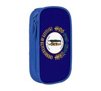 Lootpe Kentucky State Flag Print Pencil Case,Storage Bag, Large Capacity Pencil Box, Portable Office Pen Bag With Zipper