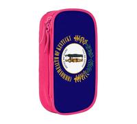 Lootpe Kentucky State Flag Print Pencil Case,Storage Bag, Large Capacity Pencil Box, Portable Office Pen Bag With Zipper