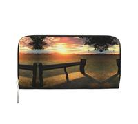 lootpe Lonely Bench Sunset Print Womens Wallet, Ladies Credit Card Holder, Phone Wallet Purses, Long Clutch Hand Bag