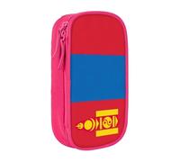 Lootpe Mongolian Flag Print Pencil Case,Storage Bag, Large Capacity Pencil Box, Portable Office Pen Bag With Zipper