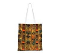 lootpe Native American Print Aesthetic Canvas Tote Bag, Lightweight Tote Bag, Reusable Grocery Bags, For Shopping Gym Work