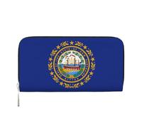lootpe New Hampshire State Flag Print Womens Wallet, Ladies Credit Card Holder, Phone Wallet Purses, Long Clutch Hand Bag