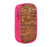 Lootpe Old Brick Wall Print Pencil Case,Storage Bag, Large Capacity Pencil Box, Portable Office Pen Bag With Zipper