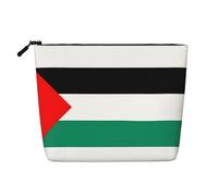 lootpe Palestine Flag Print Travel Makeup Bag, Large Capacity Cosmetic Bags For Women, Portable Cosmetic Bag, Toiletry Bag
