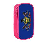 Lootpe Pennsylvania State Flag Print Pencil Case,Storage Bag, Large Capacity Pencil Box, Portable Office Pen Bag With Zipper