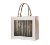 lootpe Planks Weathered Old Look Print Tote Bag, Personalized Present Bag, Canvas Beach Travel Bag, Shopping Bags, Gift For Women Mom