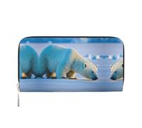 lootpe Polar Bear Print Womens Wallet, Ladies Credit Card Holder, Phone Wallet Purses, Long Clutch Hand Bag