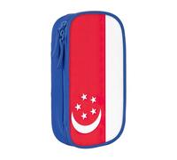 Lootpe Singapore Flag Print Pencil Case,Storage Bag, Large Capacity Pencil Box, Portable Office Pen Bag With Zipper