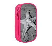 Lootpe Summer Starfish Seashell Print Pencil Case,Storage Bag, Large Capacity Pencil Box, Portable Office Pen Bag With Zipper