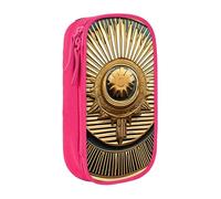 Lootpe Sun Old Egyptian Timeless Grace Print Pencil Case,Storage Bag, Large Capacity Pencil Box, Portable Office Pen Bag With Zipper