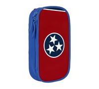 Lootpe Tennessee State Flag Print Pencil Case,Storage Bag, Large Capacity Pencil Box, Portable Office Pen Bag With Zipper