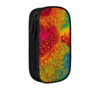 Lootpe Tie Dye Hippies Print Pencil Case,Storage Bag, Large Capacity Pencil Box, Portable Office Pen Bag With Zipper