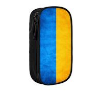 Lootpe Ukrainian Flag Print Pencil Case,Storage Bag, Large Capacity Pencil Box, Portable Office Pen Bag With Zipper