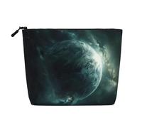 lootpe Universe Planet Print Travel Makeup Bag, Large Capacity Cosmetic Bags For Women, Portable Cosmetic Bag, Toiletry Bag
