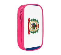 Lootpe West Virginia State Flag Print Pencil Case,Storage Bag, Large Capacity Pencil Box, Portable Office Pen Bag With Zipper