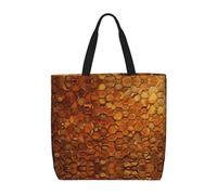 Lootpe Wine Cork Print Tote Bag For Women, Work Handbags, Large Capacity Casual Shoulder Handbags, For Travel Gym
