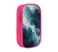 Lootpe Within The Tides Print Pencil Case,Storage Bag, Large Capacity Pencil Box, Portable Office Pen Bag With Zipper