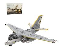 LootPop 1/35 Scale Aircraft Military Model, MOC-150877 S-3 Viking Building Block Set in 1/35 Scale Includes Four Torpedoes. Removable Landing Gear, Adult Gift (2092 Pieces)