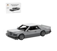 LootPop 1473 Parts 1980 German Coupé Building Blocks / Light Grey/Dark Grey