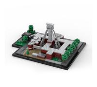 LootPop Architecture MOC-181258 German Mining Museum Historical Architecture Model DIY Building Kit, Adults and Teenagers, 588 Pieces