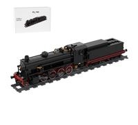 LootPop Building Blocks Train, Italian Steam Locomotive Building Blocks Train Model, Detailed Railway Exhibition Set for Collectors, A Gift for Adults and Fans of Retro Trains
