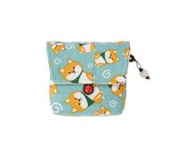 LootPop Handcraft Storage Bag for RG35XX SP & Miyoo Flip Game Consoles with Shiba Inu Pattern- Compact Protective Case with Soft Interior& Accessory Pocket - Retro Gaming Travel Pouch