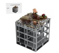 LootPop Medieval Castle Building Blocks Construction Kit, MOC-207997 D3 Hohengeroldseck Castle - Hay Car Market Stand in the Burghof Building Blocks Set for MOC-207737 Hohengeroldseck Castle (1294