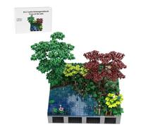 LootPop Medieval Castle Building Blocks Construction Kit, MOC-208025 B11 Hohengeroldseck Castle - Trees by the Lake Building Block Set for MOC-207737 Hohengeroldseck Castle (1569 Pieces)