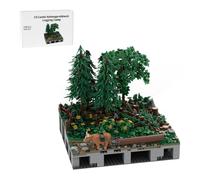 LootPop Medieval Castle Building Blocks Construction Kit, MOC-208071 C8 Hohengeroldseck Castle - Lumberjack Bearing Building Block Set for MOC-207737 Hohengeroldseck Castle (1864 Pieces)