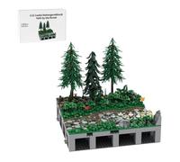 LootPop Medieval Castle Building Blocks Construction Kit, MOC-208074 C10 Hohengeroldseck Castle - Path Through the Forest Ruin Building Block Set for MOC-207737 Hohengeroldseck Castle (1388 Pieces)
