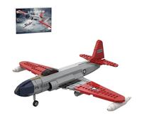 LootPop Military Aircraft Building Block Kit, MOC-214330 Building Block Set P-80 Shooting Fighter in 1/35 Scale Desktop Display and Collectible Model, Gift for Adults (467 Pieces)