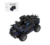 LootPop Reconnaissance Vehicle Building Block Set, MOC-207814 Military Flanker Car Model with Double Driver Cab and Camera, 901-Piece Compatible Building Block Set for Collectors and Exhibition