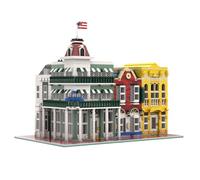 LootPop Street View Block Kit, MOC-222578 USA Main Street Jewellery Store Building Blocks Set, Modular Construction Kit Model in American Retro Style for Adults (3250 Pieces)