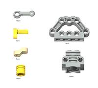 LootPop Technik Replacement Parts Kit for Small Engineers: Crankshaft & Connecting Rod Model 67 Pieces Random Colours Packed in Bag