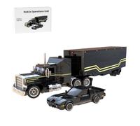 LootPop Truck Kit, MOC-216375 Mobile Operations Unit Building Block Set, One Truck with Opening Doors that Offers Space for a Small Car and a Command Lounge Inside (3106 Pieces)