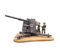 LootPop WWII German Military Figure Series, 1/72 2.6 Inch Flak Artillery Model, Includes Base, Flak Gun, Figures, Military Gift for Adults