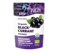 LOOV Organic Blackcurrant Powder, Made from 100% Whole Blackcurrants, Freeze Dried and Powdered Organic Berries, Grown in Northern Europe, No Added Sugar, 113 g