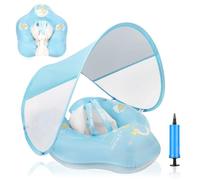 Loowarts Baby Pool Float with Canopy and Safety Seat,Infant Swim Float & Pool Float & Baby Water Float & Swimming Floats UPF50+ UV Protection for Kids from 3 to 12 Months.
