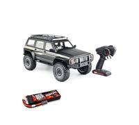 LooWindoer 1/10 RC Rock Crawler Brushless 4WD, Off Road Remote Control Truck with Tank Turn Steering, LCG Chassis, LED Lights, High Torque Servo Professional RC Crawler