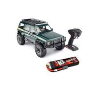 LooWindoer 1/10 RC Rock Crawler Brushless 4WD, Off Road Remote Control Truck with Tank Turn Steering, LCG Chassis, LED Lights, High Torque Servo Professional RC Crawler